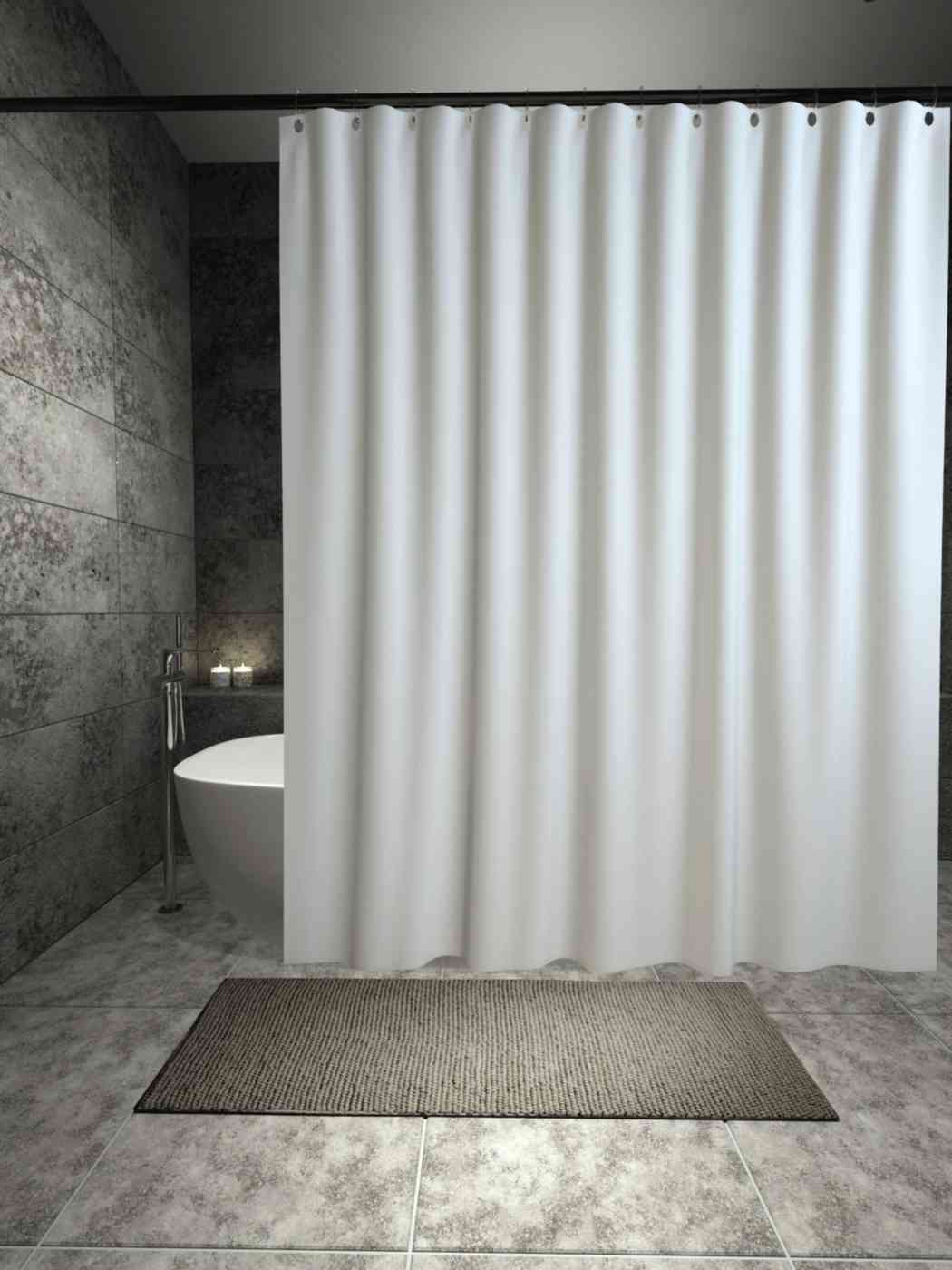 

Штора для ванной, цвет белый