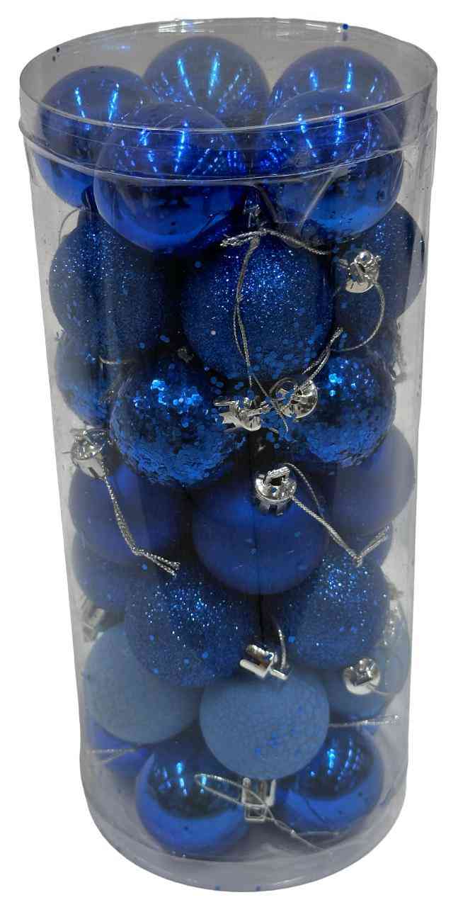

Набор ёлочных украшений Шары 5 дизайнов синие
