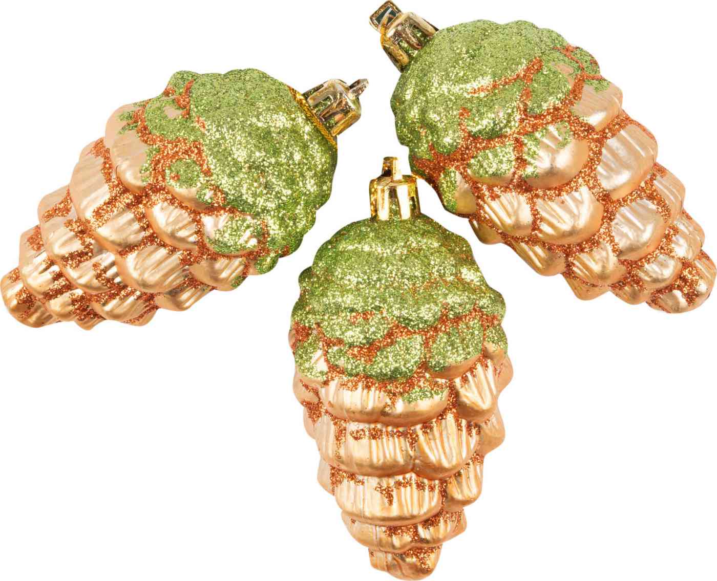 

Набор ёлочных украшений Шишки золотистые