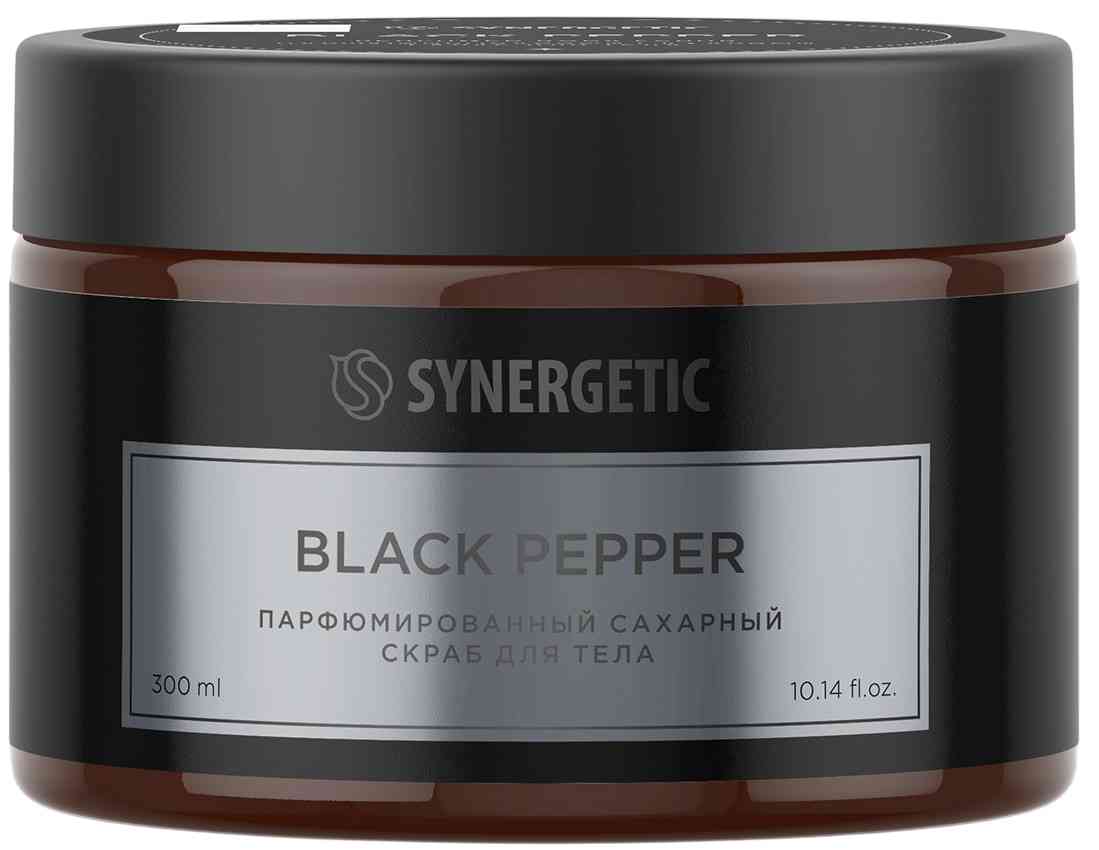 

Сахарный скраб для тела Synergetic Black Pepper