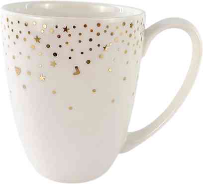 Кружка фарфоровая цвет белый 395₽