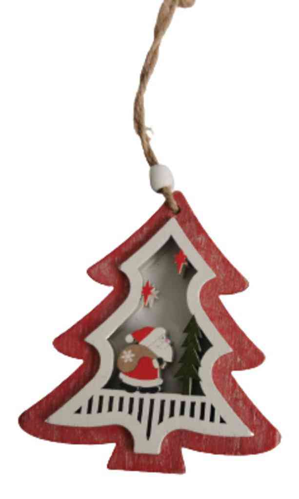 

Ёлочное украшение Ёлка с Санта Клаусом в ассортименте