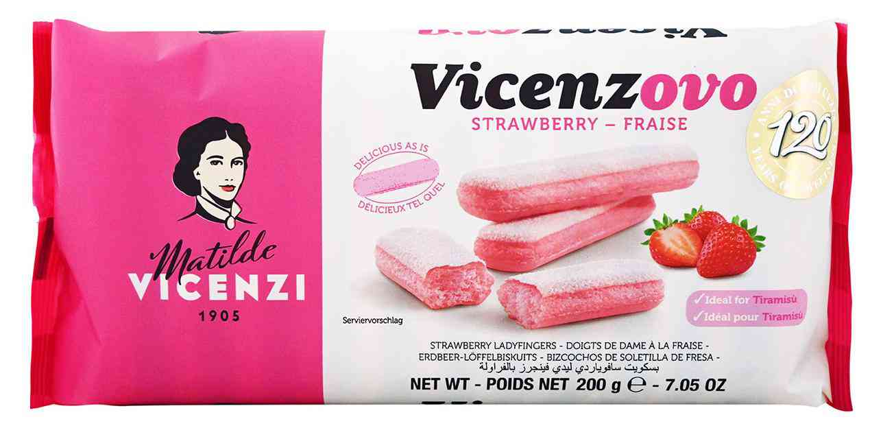Печенье Vicenzi Палочки с сахарной помадкой со вкусом клубники