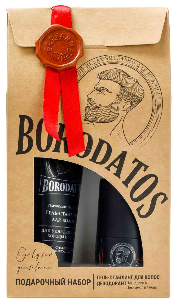 

Подарочный набор Borodatos (гель-стайлинг, дезодорант)