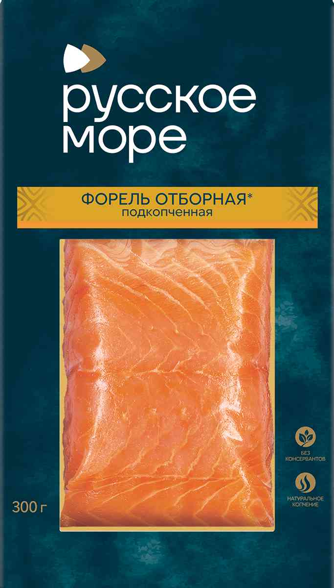 Форель подкопчённая Русское море филе-кусок 1060₽