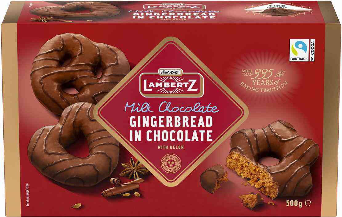 Пряники Lambertz в молочном шоколаде