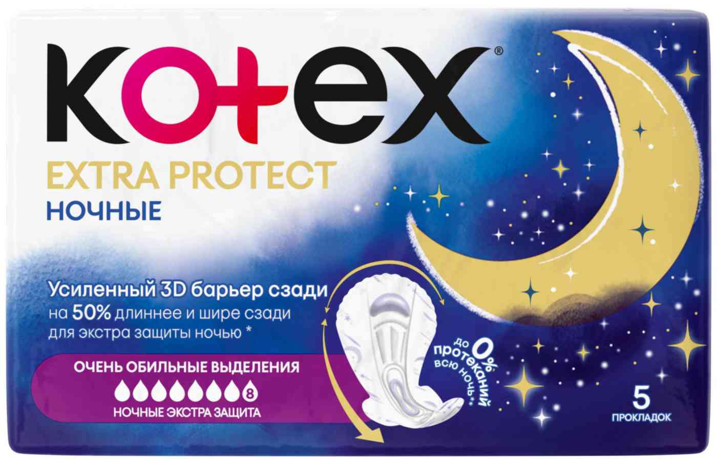 

Прокладки Kotex Extra Protect ночные