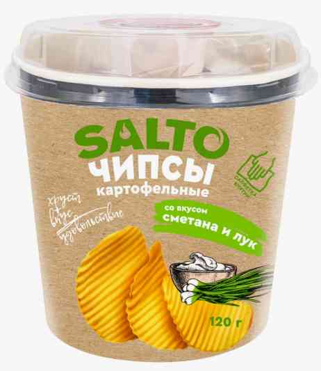 Чипсы картофельные Salto Сметана и Лук