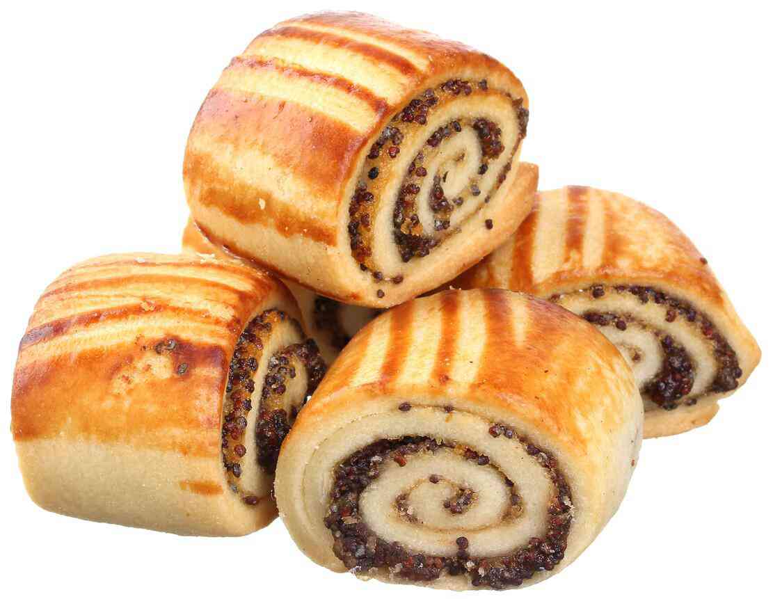 Рулет песочный Ден-Трал с маком и начинкой со вкусом яблоко