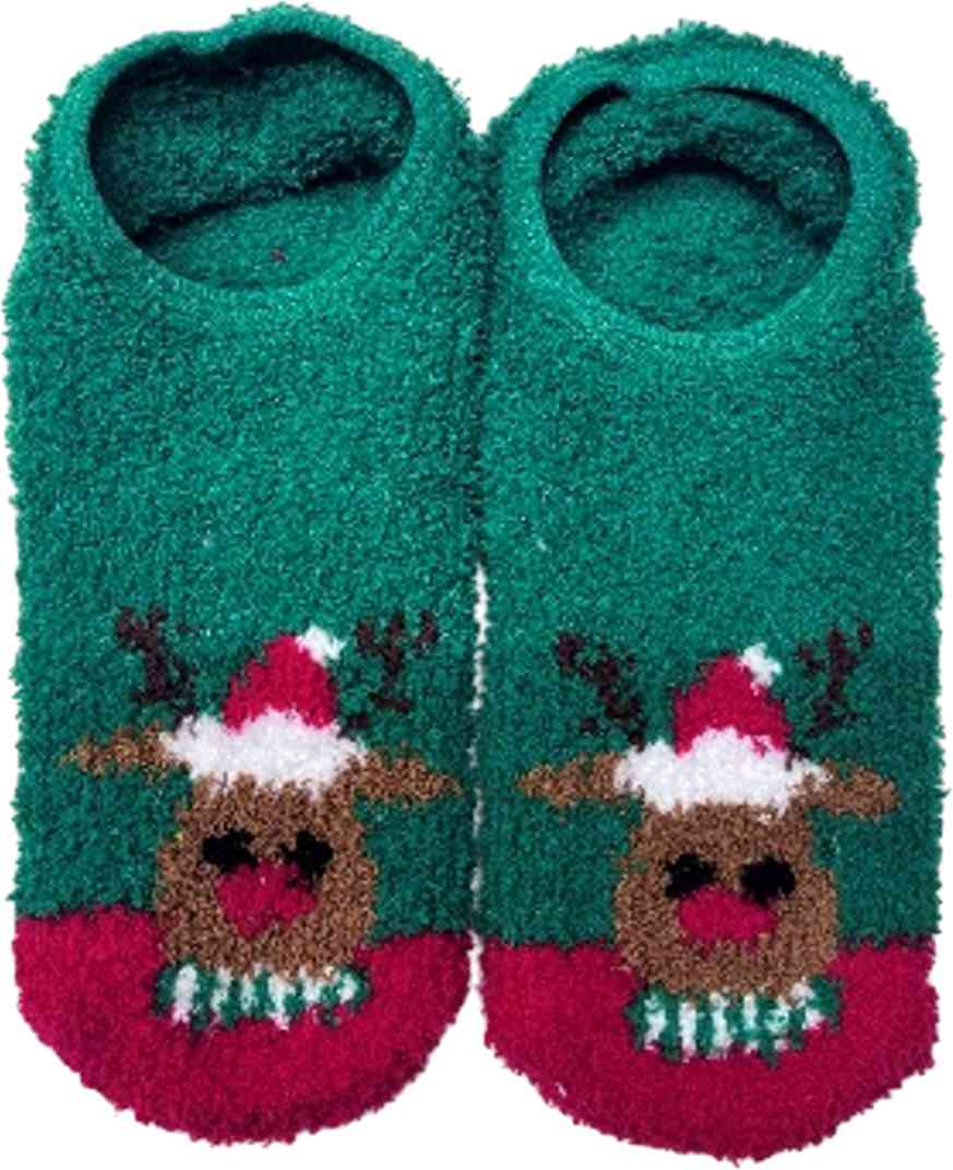 

Следки женские, олень, цвет зеленый