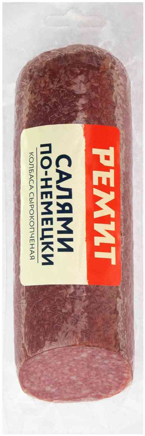 

Колбаса сырокопченая Салями по-немецки Ремит