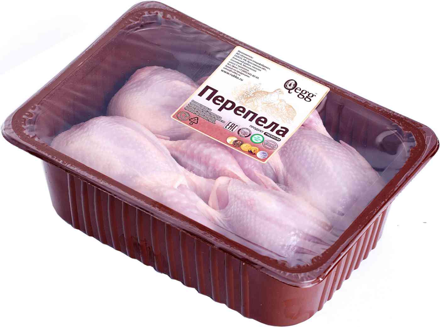 

Тушки перепела охлаждённые Qegg Премиум уп