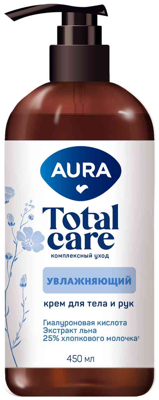 

Крем для тела и рук Aura Total Care увлажняющий