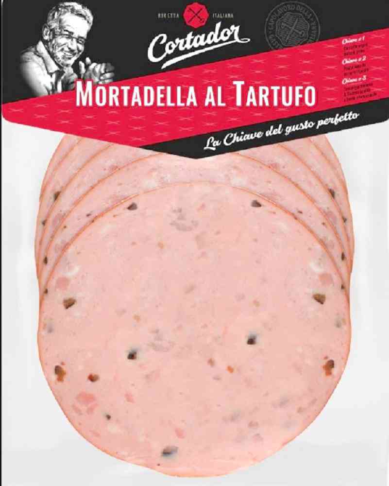 Колбаса вареная Cortador Mortadella al Tartufo, нарезка