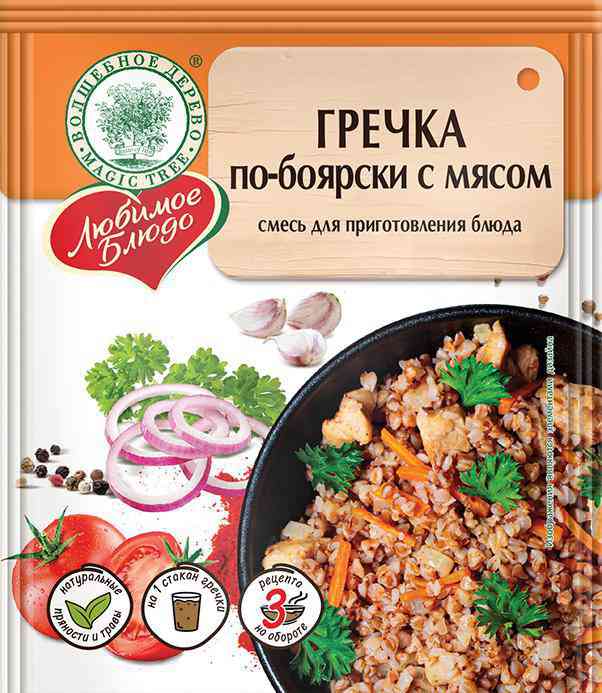 Смесь для приготовления блюда Гречка по-боярски с мясом Волшебное дерево