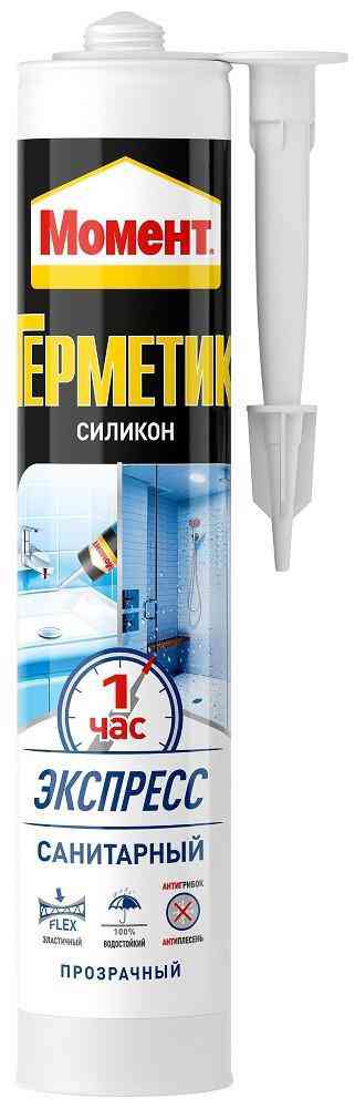 

Герметик силиконовый Момент прозрачный