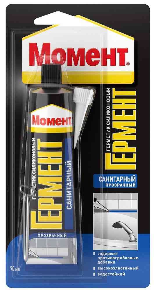 

Герметик силиконовый Момент прозрачный