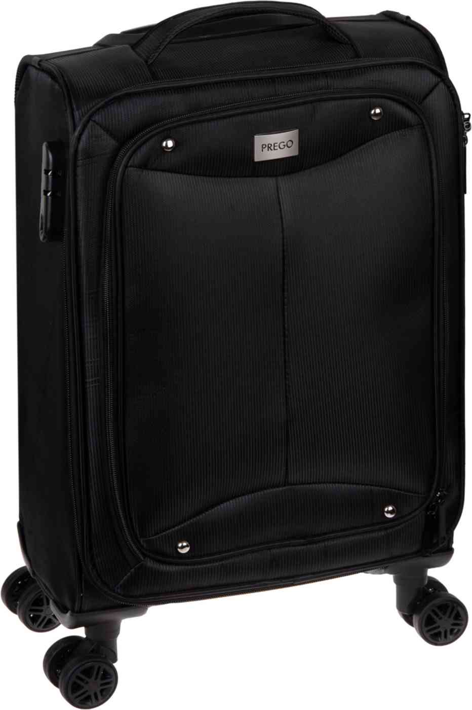 

Чемодан Prego текстильный 27л цвет: черный