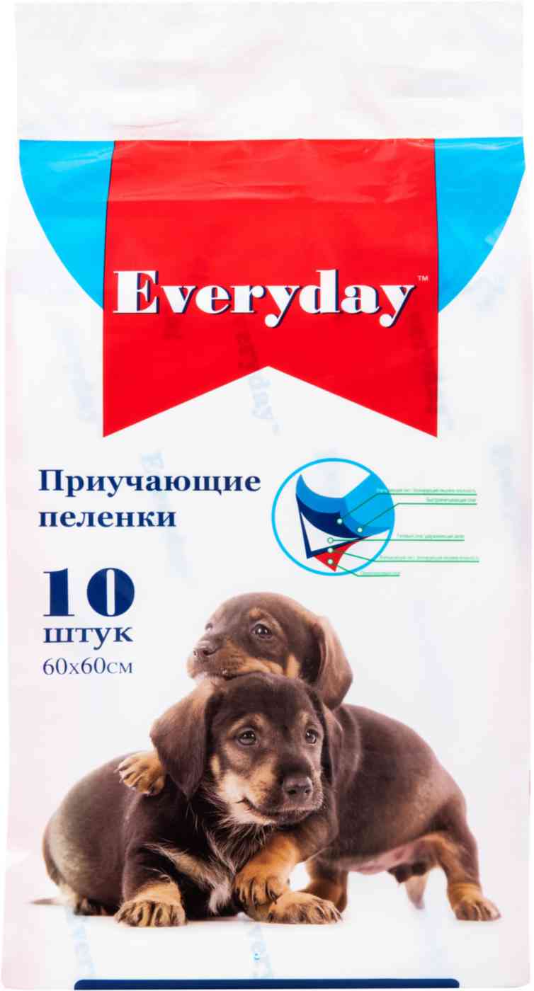 Пеленки для животных приучающие гелевые Everyday