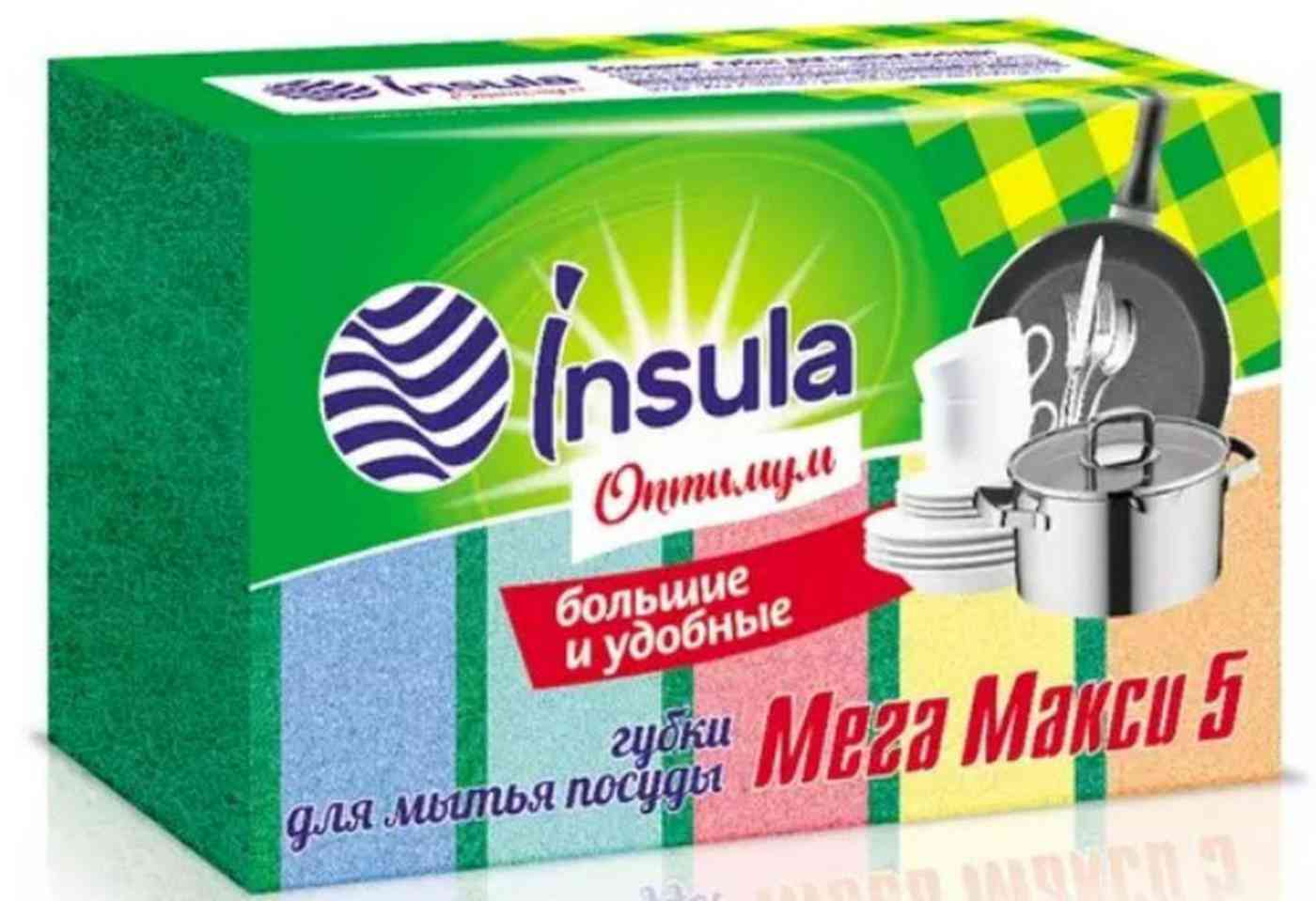 Губка для посуды Insula