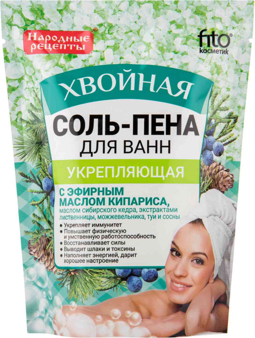 Соль-пена для ванн Укрепляющая Fito Cosmetic