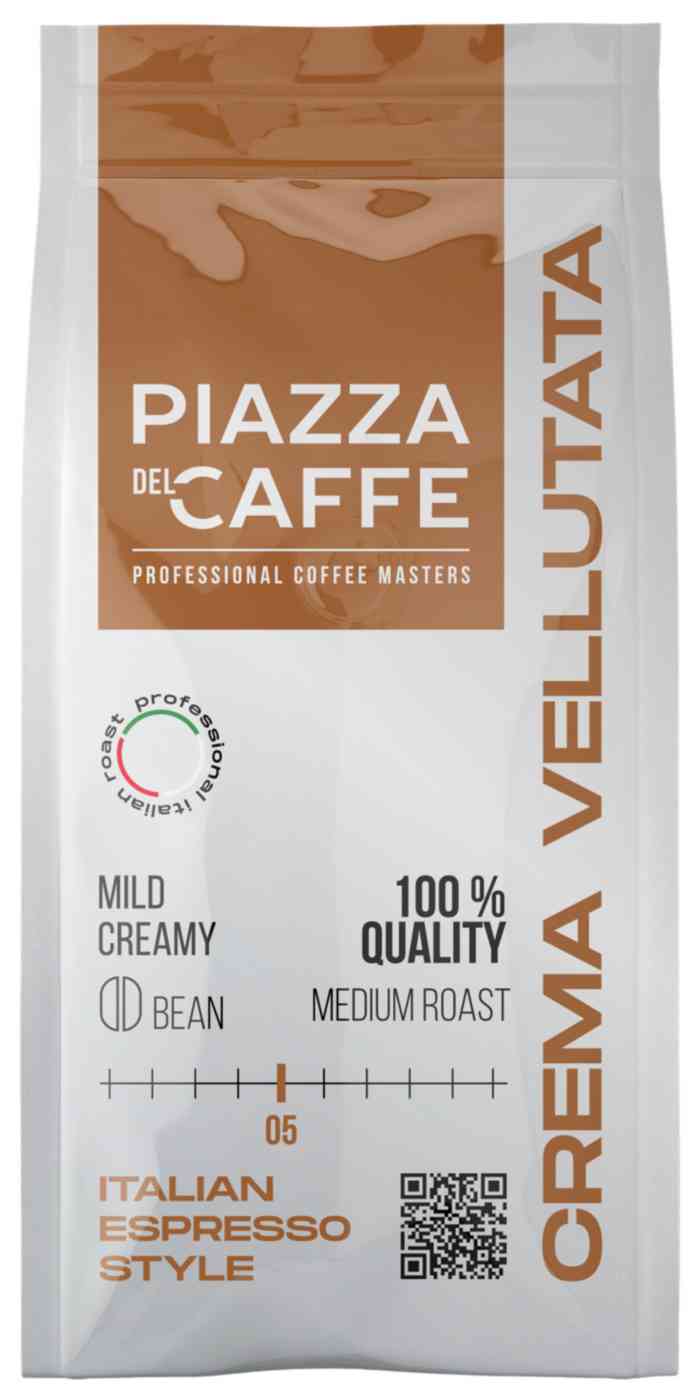 Кофе в зернах Piazza del Caffe Бархатистый Крем