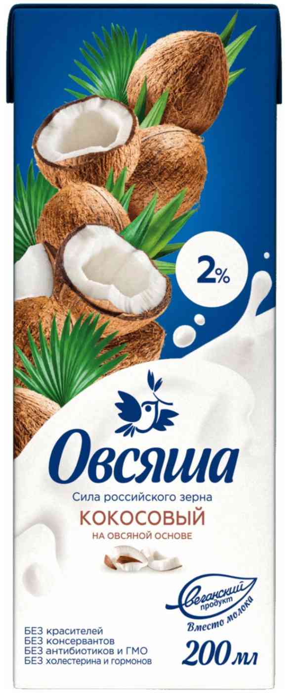 

Напиток овсяный Овсяша кокосовый 2%