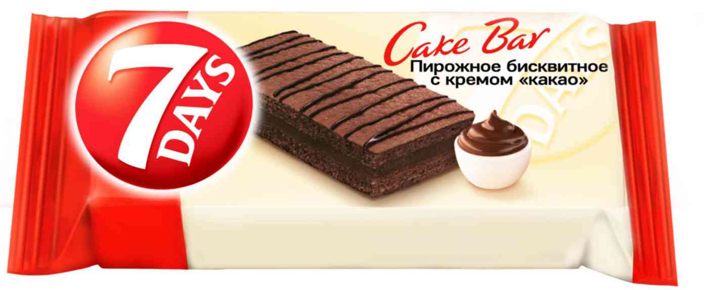 

Пирожное 7 Days с кремом Какао