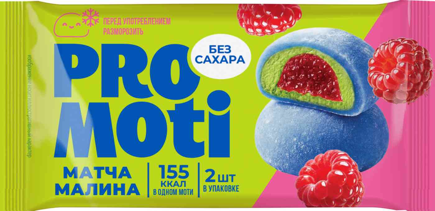 Десерт Моти ProMoti Матча-Малина и крем-чиз в рисовом тесте 389₽