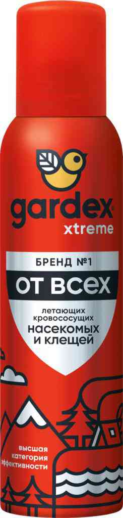 

Аэрозоль от всех летающих кровососущих насекомых и клещей Gardex