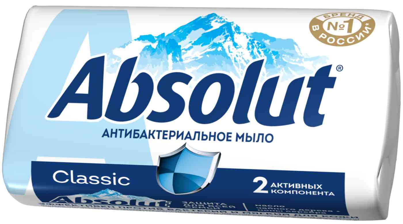 Мыло туалетное антибактериальное Absolut 46₽