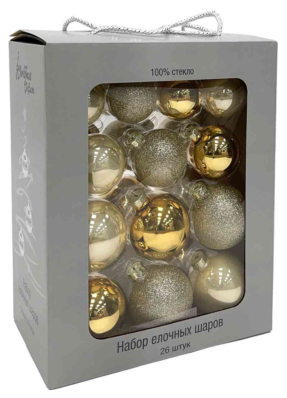 

Набор ёлочных украшений House of Seasons Брызги шампанского