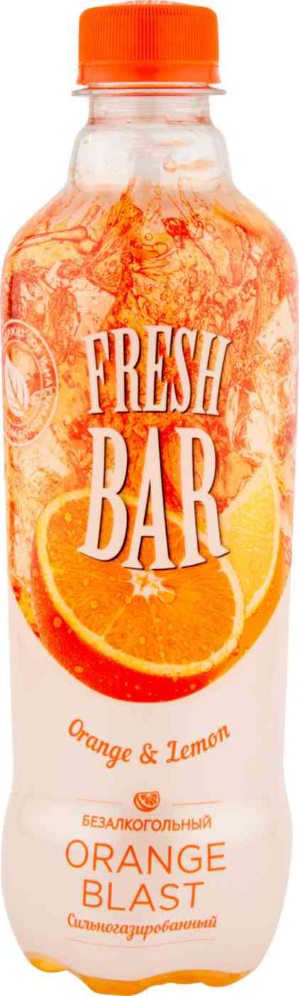 

Напиток Fresh Bar Orange & Lemon Orange Blast сильногазированный