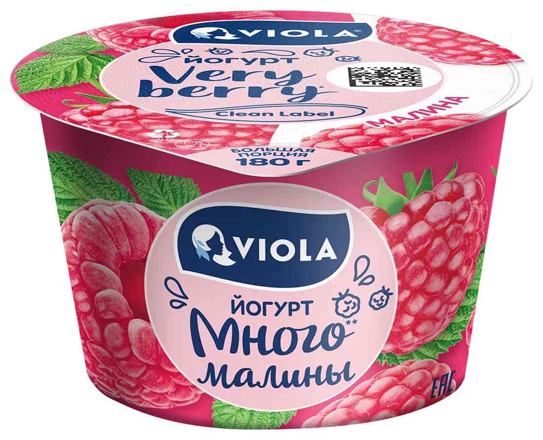 Йогурт Viola very berry с малиной 2,6%