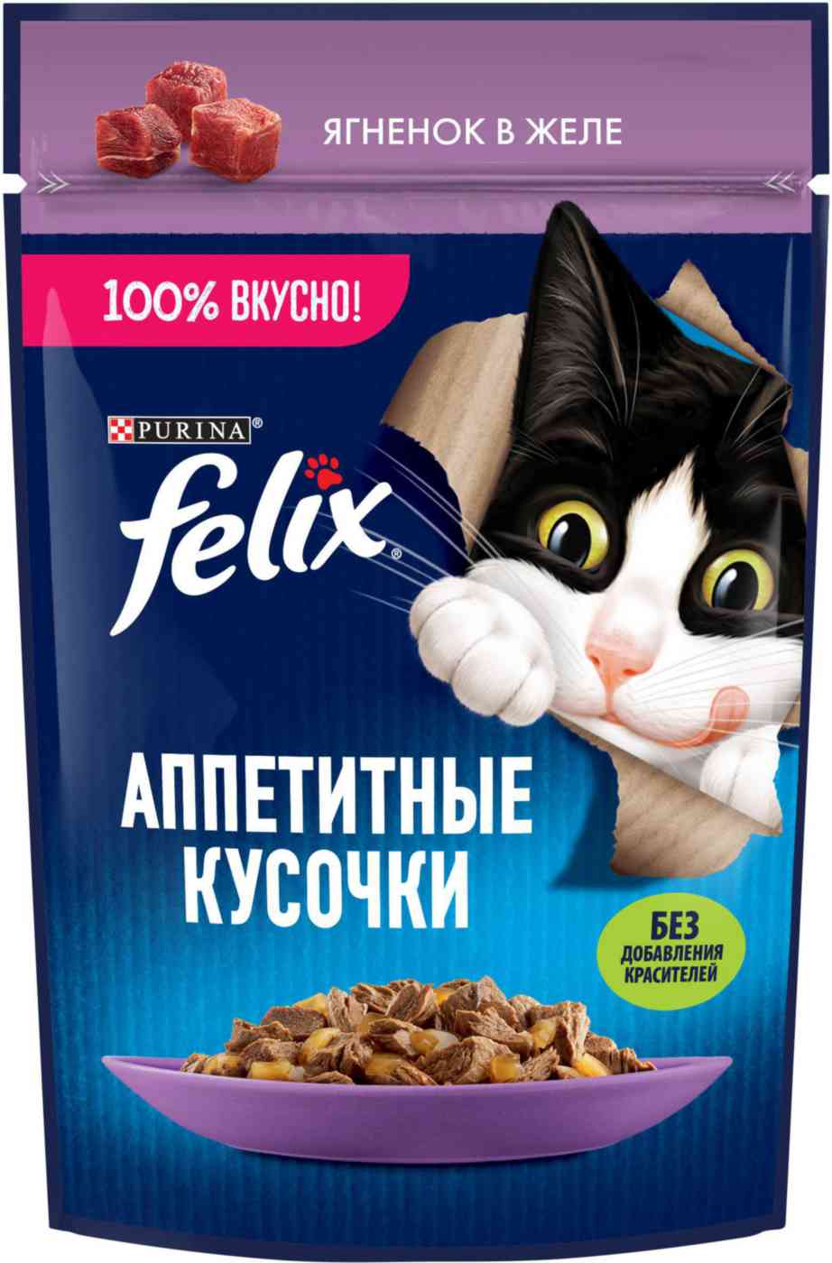 

Влажный корм для взрослых кошек Felix