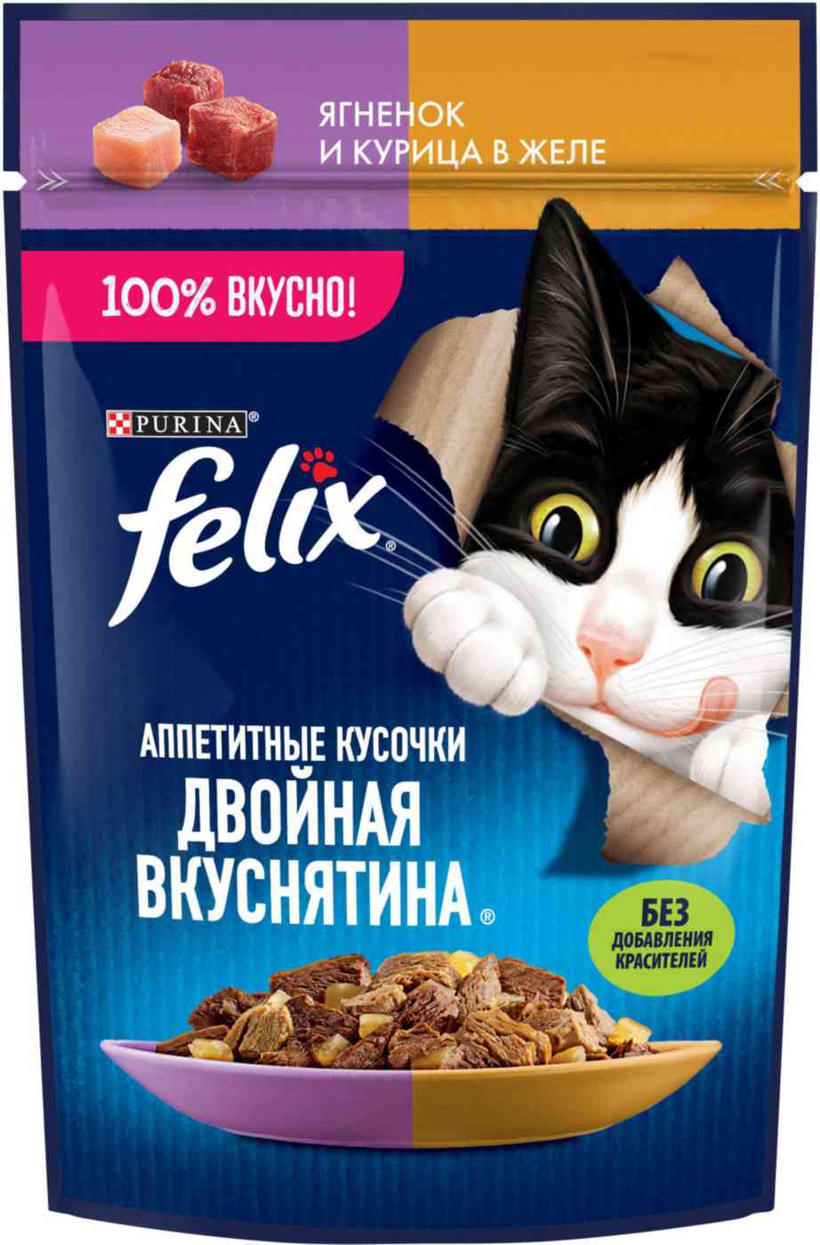 

Влажный корм для взрослых кошек Felix