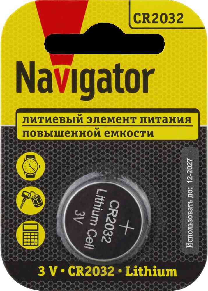 

Батарейка CR2032 Navigator