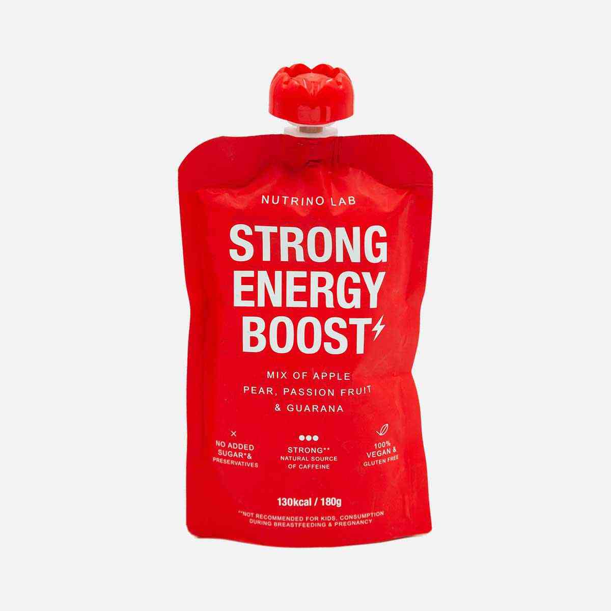 

Пюре фруктовое Nutrino Lab Strong Energy Boost яблоко-груша-маракуйя-гуарана