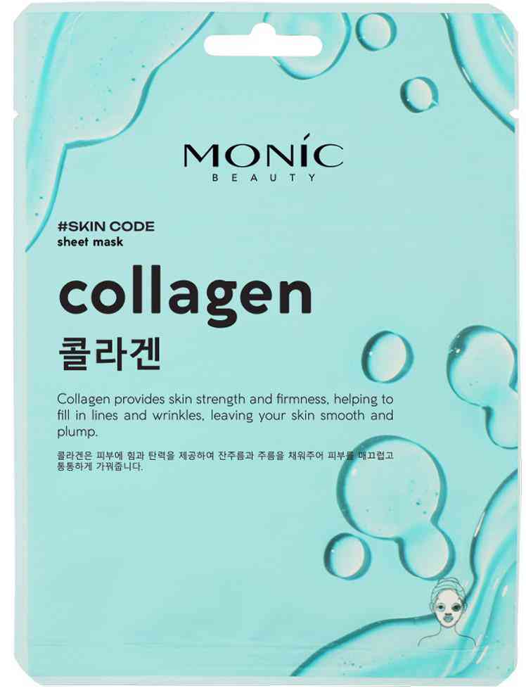 Маска для лица тканевая Monic Beauty Skin Code коллаген