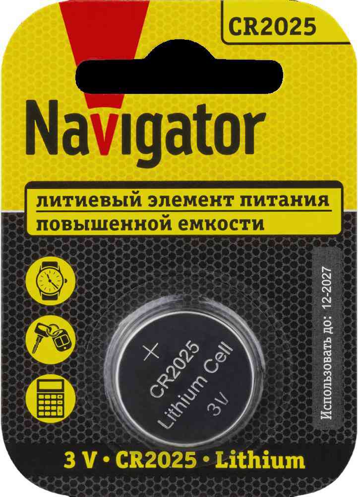 

Батарейка CR2025 Navigator