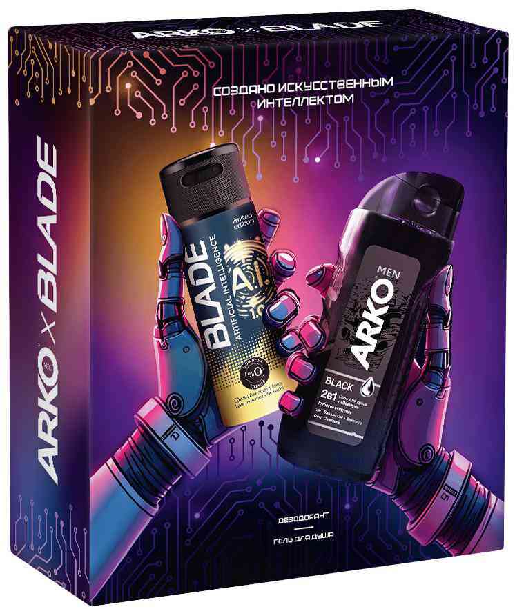 

Подарочный набор Arko + Blade (гель для душа, дезодорант)