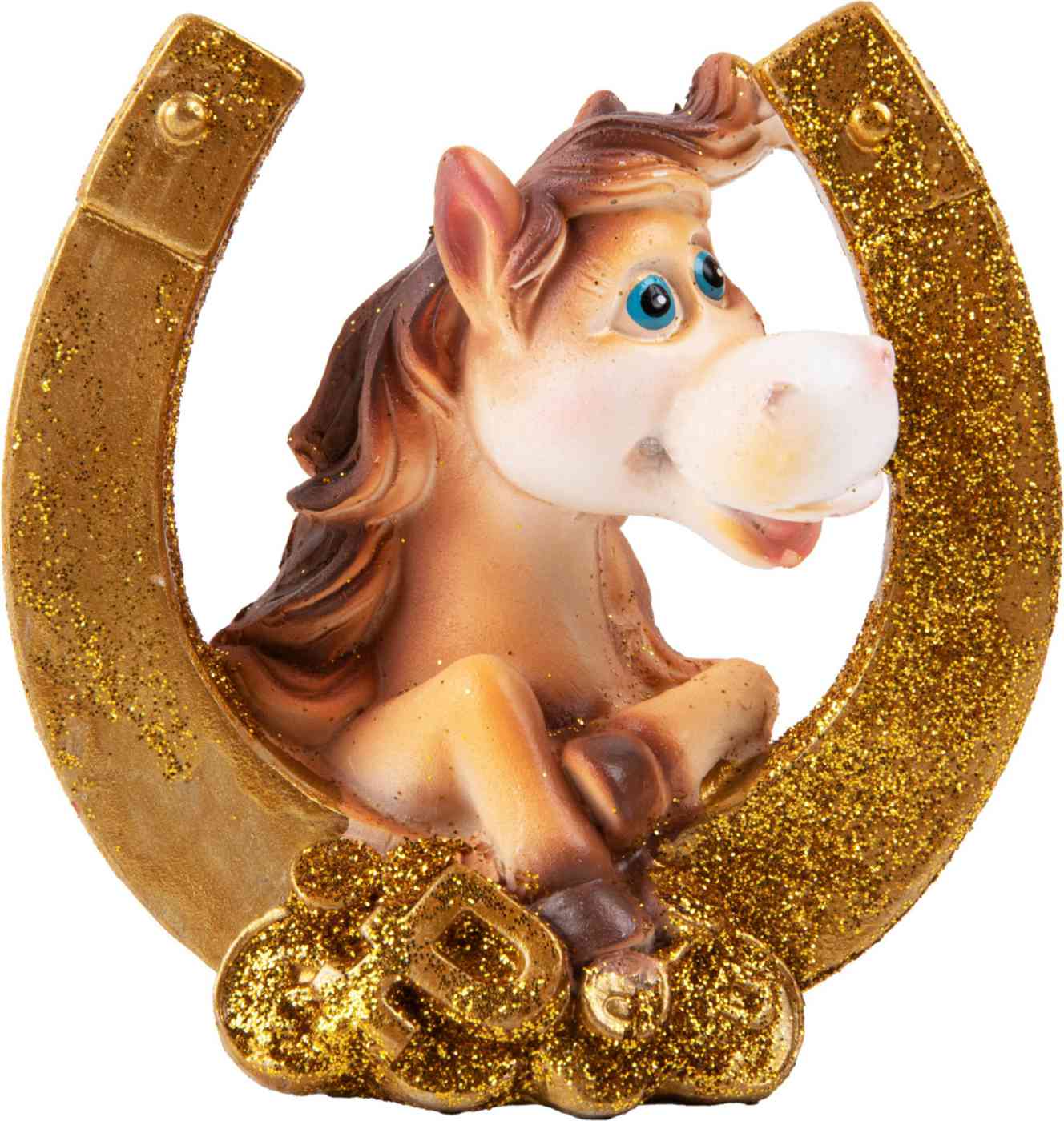 

Фигура новогодняя Лошадь с подковой в ассортименте