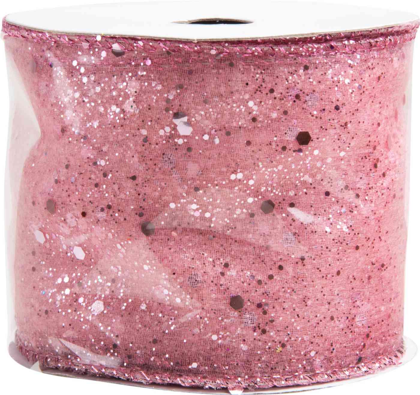 

Лента декоративная розовая