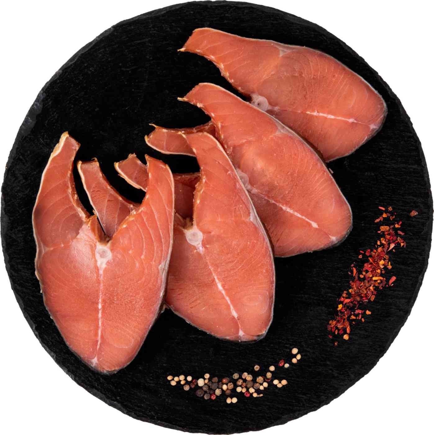 Кета подкопченная балык, нарезка