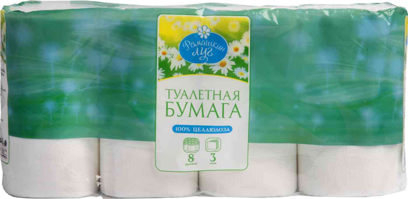 

Туалетная бумага Ромашкин луг