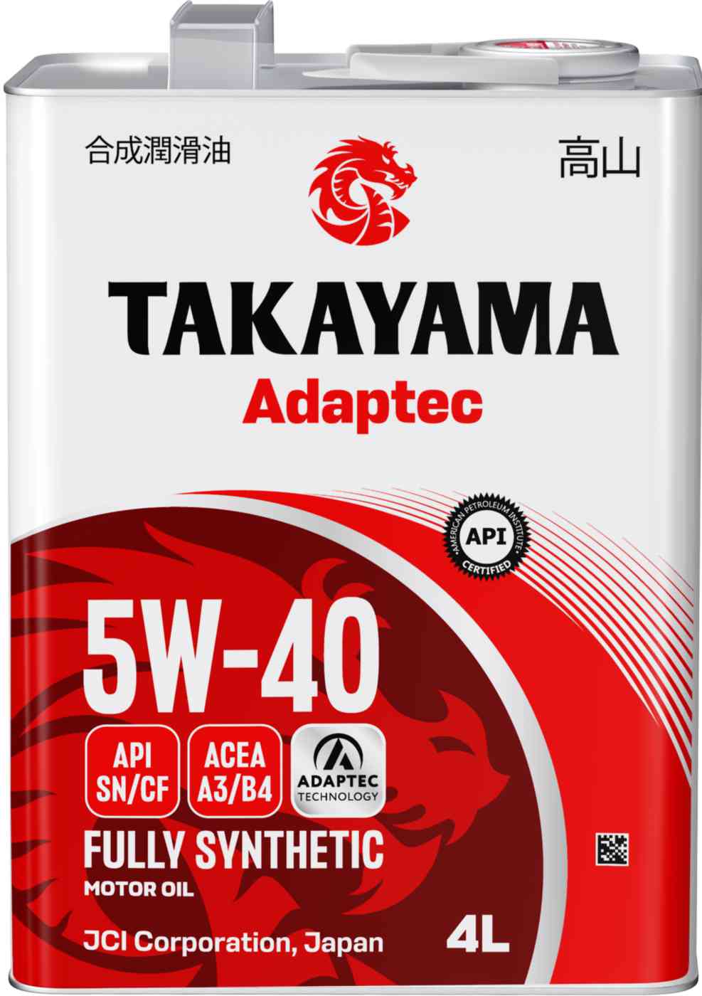 Масло моторное синтетическое TAKAYAMA Adaptec 5W-40