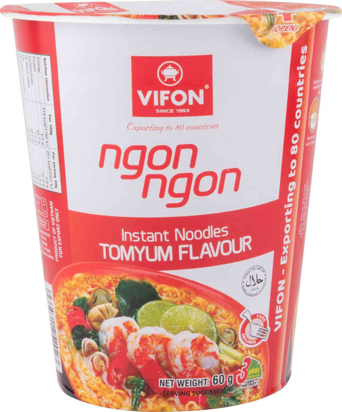 

Лапша быстрого приготовления Vifon со вкусом Тайского Том-Ям