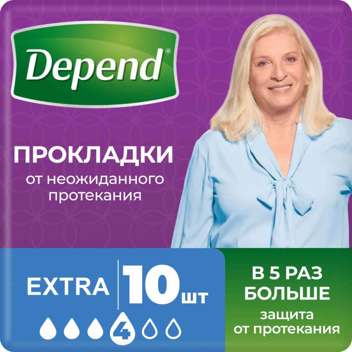 

Прокладки урологические Depend Extra