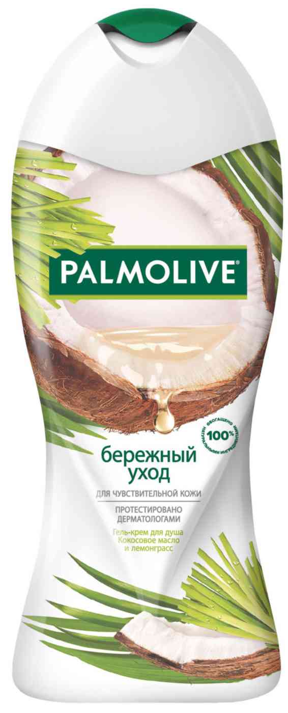 Гель для душа Palmolive Бережный уход для чувствительной кожи кокос-лемонграсс 300₽