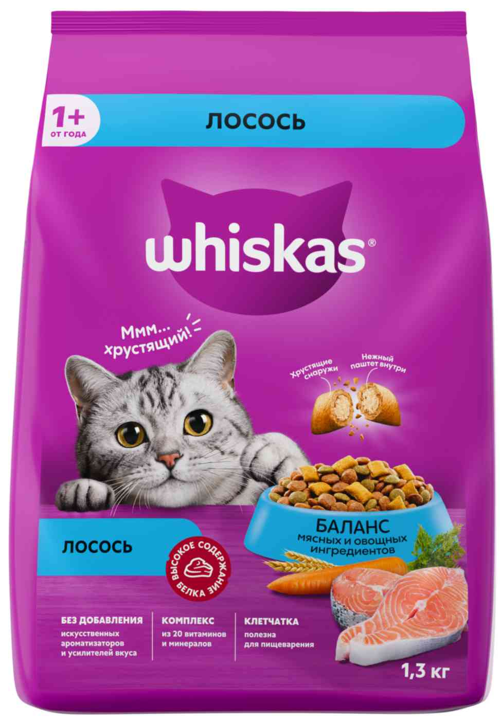 

Сухой корм для кошек от 1 года Whiskas